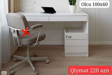 nerw stol: Kompüter masası, Yeni, Açılmayan, Laminat, Dördbucaq masa — 1
