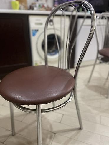 kuxna ustolu: Mətbəx üçün, İşlənmiş, Açılmayan, Dördbucaq masa, 2 stul — 3