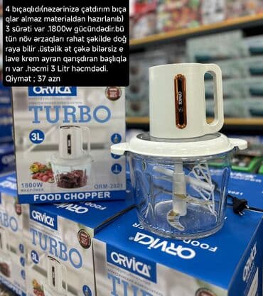 Mətbəx kombaynları və doğrayıcıları: Mətbəx kombaynı Yeni, Ödənişli çatdırılma, Rayonlara çatdırılma, Ünvandan götürmə — 8