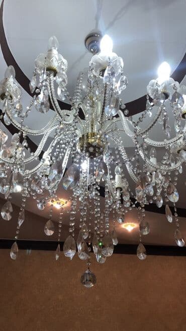 Sandıqlar: Çılçıraq, 10 və daha çox lampa, Xrustal — 4