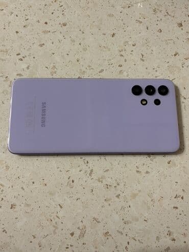 Samsung Galaxy A32, 64 GB, rəng - Bənövşəyi, Barmaq izi, Face ID, Sensor