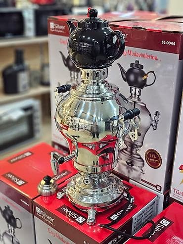 samovar cay: Elektrikli samovar silver model: sl-0044 elektri̇k semaver 4l — 4