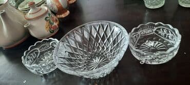 вазы из богемского стекла: Klassik süfrə və dekor dəsti - Şüşə dekorativ vaza: əl işi görünüşlü — 4