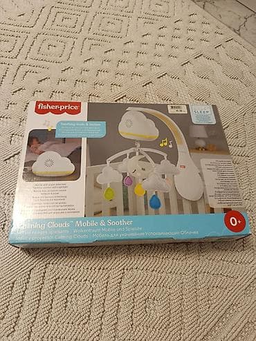 Oyuncaqlar: Fisher-Price Calming Clouds Mobile & Soother – beşik üçün musiqili — 1