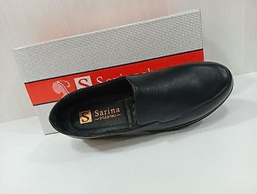iş forma: SarinaShoes kişi loaferi - Rəng: qara - Model: slip-on (bağsız) — 3