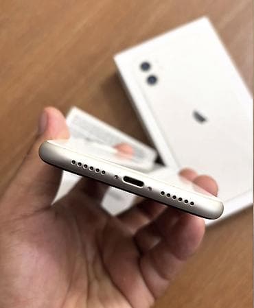 айфон 1: IPhone 11, 128 ГБ, Белый, Гарантия, Беспроводная зарядка, Face ID — 7