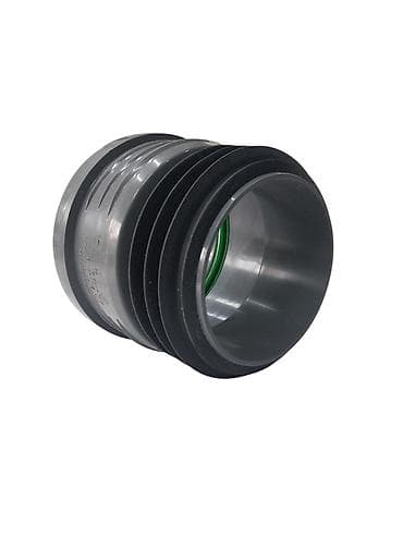 keci sudu: Kanalizasiya borusu, Qofralı, Plastik, 110 mm, Yeni — 4