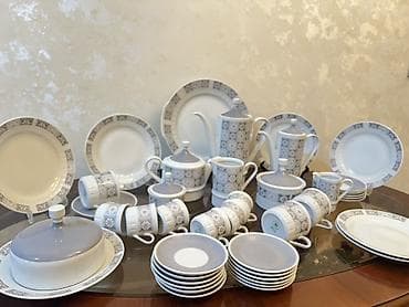 abedni servisler: Nahar dəsti, rəng - Ağ, Farfor — 3