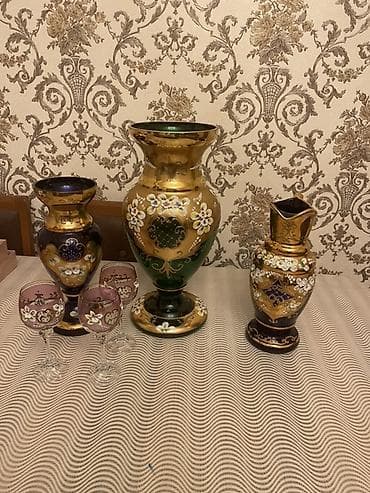 krafinka: Çay dəsti, rəng - Mavi, Şüşə — 3