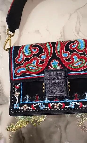 Dini zərgərlik əşyaları: YENİ (Etiketli) Orijinal ETRO Milano – Eksklüziv Muncuqlu Çanta — 3