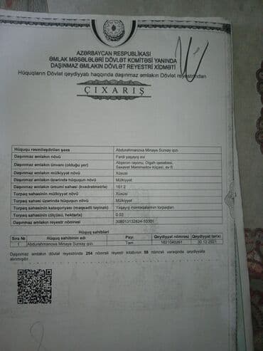 xırdalan əmlak: 6 otaqlı, 161 kv. m, Orta təmir — 25