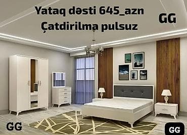 astara mebel: Yeni və Sifarişlə Yataq dəsti 645_azn Taxti: 2×1.60 Dolab: 2×47×1.20 — 1