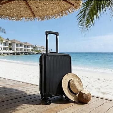 Yeni
Çamadan S ölçü
Reng- Qara
Uzunluq 55 sm
Eni 33 sm
Dərinlik 20 sm