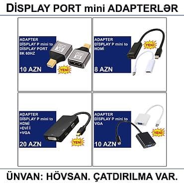Adapterlər/Konverterlər (Çeviricilər) 📍Ünvan: Bakı şəh, Suraxanı ray — 9