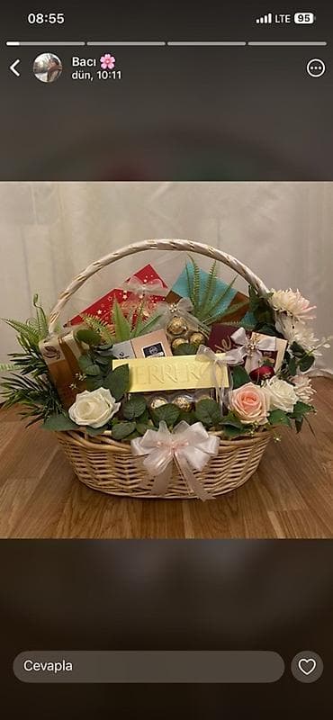 qizil qablari: Ramazan və Novruz üçün bəzəkli hədiyyə kompozisiyaları - Qızılı — 6