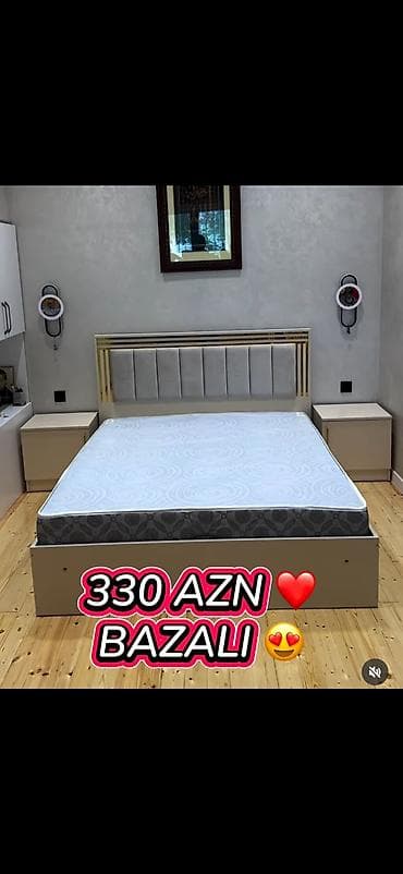 Bazalı yataq dəsti - Qiymət: 330 AZN (şəkildə göstərilib) - Model