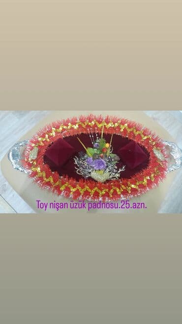 Ювелирные изделия: Gelin üçün çox gözel xonçalığ.Türkiyadan alının.istifade — 5