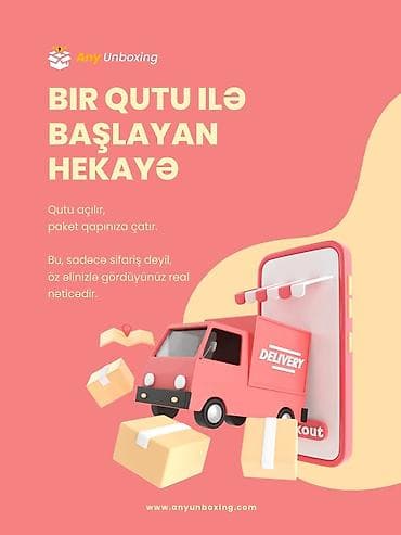 Any Unboxing (Online şirket) Ətraflı məlumat üçün Bizimlə əlaqə