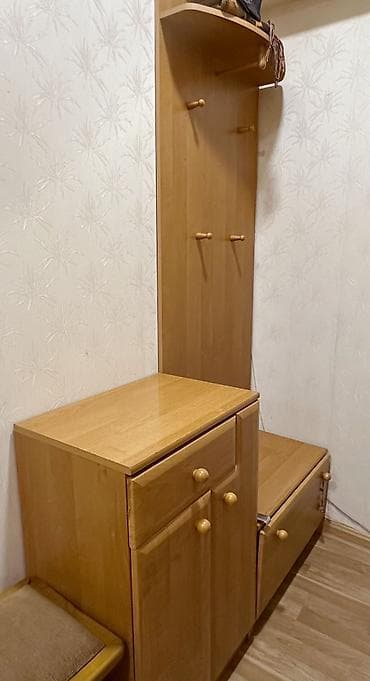 asma şkaf: KÖÇ SƏBƏBİ İLƏ TƏCİLİ SATILIR! Dəhliz üçün mebel dəsti - Material — 2