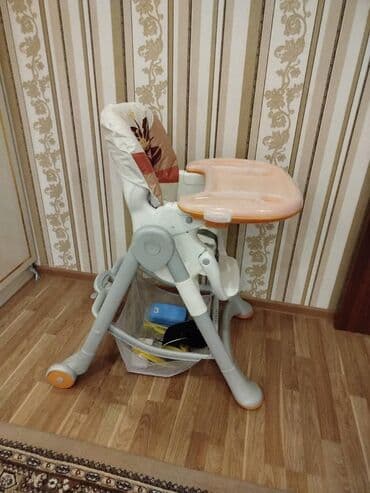 сумка для детских вещей: Milana…. Uşaq yemək stulu - Rəng: ağ-boz konstruksiya, oturacaqda — 2