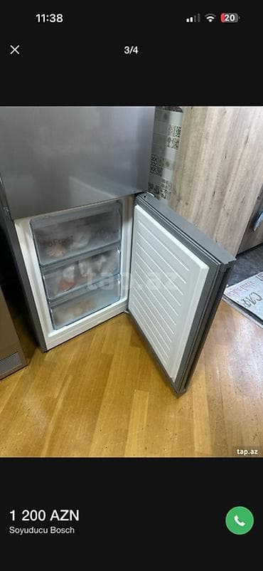 silver dondurucu: Bosch ikiqapılı soyuducu - Rəng: paslanmayan polad (inox) - Qapıların — 3
