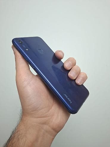 barter telfonlar: Honor 8A 2020, 32 GB, rəng - Mavi, Barmaq izi — 4