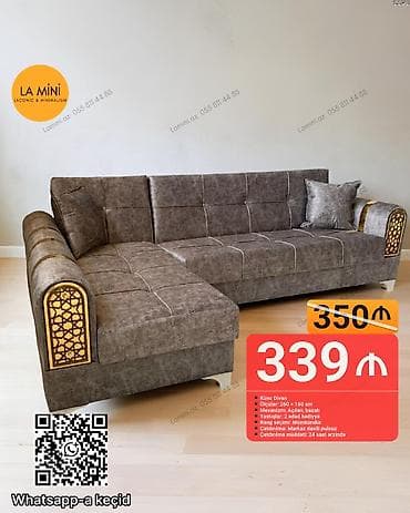 acilan divan modelleri: Künc divan, Açılan, Bazalı, Parça, Şəhərdaxili pulsuz çatdırılma — 1