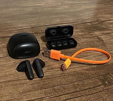 İşlənmiş Simsiz (Bluetooth) Qulaqcıqlar, JBL, rəng - Qara