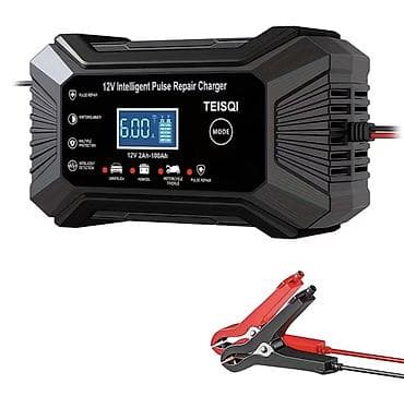 moped ehtiyat: TEISQI 12V Intelligent Pulse Repair Charger – avtomobil və motosiklet — 1