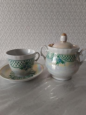 caydan: Çay dəsti, Farfor, 1 nəfərlik, SSRİ — 3
