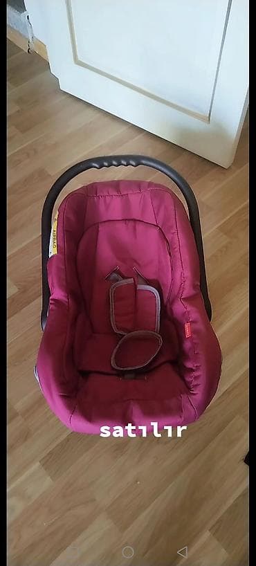 Детские электрокары: Uşaq avtomobil oturacağı/daşıma beşiyi - Rəng: bordo (qırmızı ton) - — 1