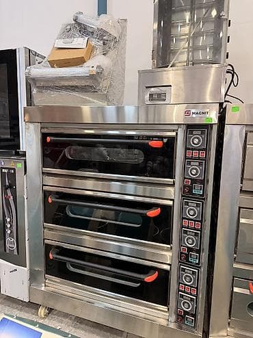 mini pec: Elektrik soba, Pizza, Yemək üçün, Çörək, 3 mərtəbəli, Yeni — 1