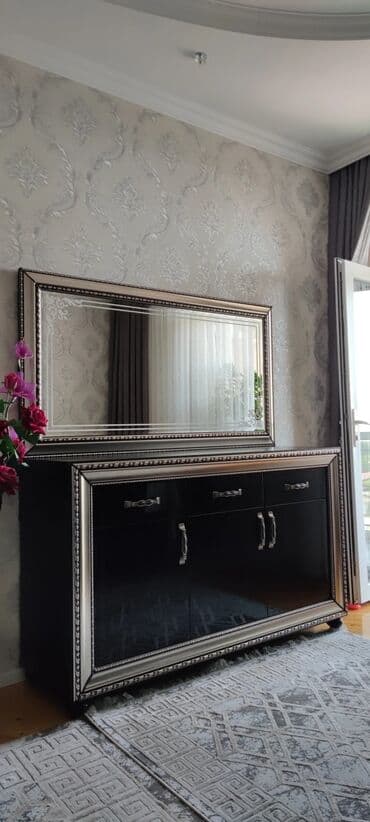 стол с зеркалом: Б/у, С зеркалом, Азербайджан — 1