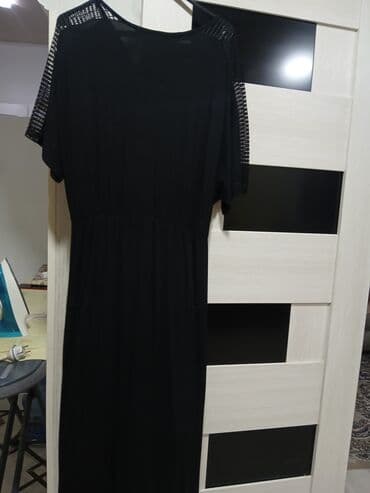 женские платья из вискозы: Повседневное платье, Миди, One size — 8