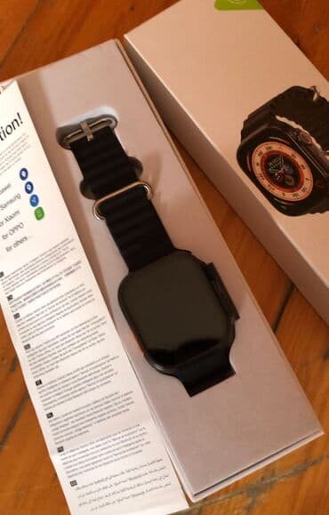 İşlənmiş, Smart saat, Sensor ekran, rəng - Qara