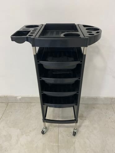 циркулярная пила: Salon ustası üçün çoxfunksiyalı servis arabası - Rəng: qara - — 2