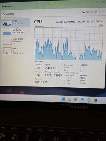 notebook core 2: Б/у Toshiba, 15.6 ", Intel Core i3, 128 ГБ, Самовывоз, Платная доставка, Доставка в районы — 6