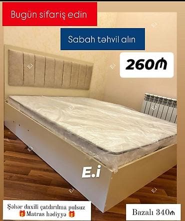 Yeni, İkinəfərlik çarpayı lalafo.az -da Yeni, İkinəfərlik çarpayı