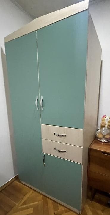 qardırob: 3 qapılı, Siyirməli, Rəngli, Digər material, Açılan, Düz dolab — 1