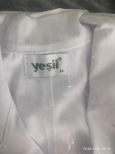 Məhsul: “yesil” markalı ağ laboratoriya/xalat gödəkcəsi tibbi ağ xalat — 1