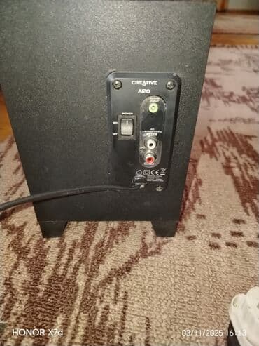 музыкальный центр samsung: Б/у Creative Колонка, Тип - Акустическая, цвет - Черный — 5