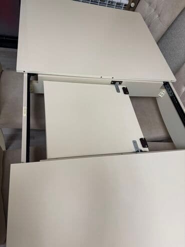 Sifarişlə mebel: Qonaq otağı üçün, İşlənmiş, Açılan, Dördbucaq masa, 6 stul — 3