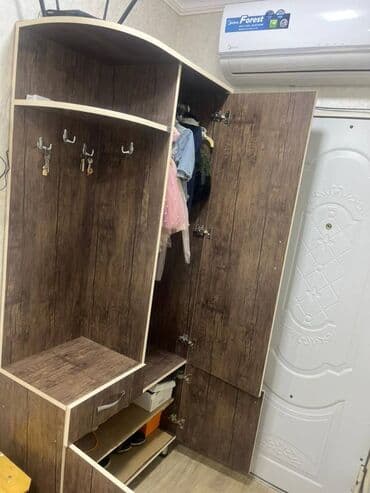 İşlənmiş, Açılan, 1 qapı Düz dolab, Dəhliz dolabı