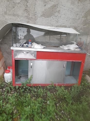 Qida vitrinli iş masası / köşk tezgahı - Material: paslanmayan metal lalafo.az -da Qida vitrinli iş masası / köşk tezgahı - Material: paslanmayan metal