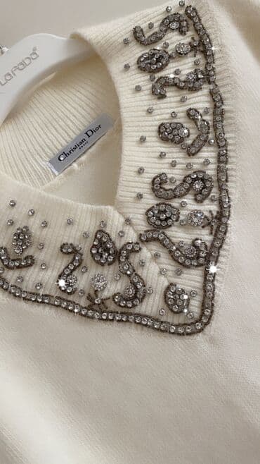 atlas don modelleri: Ağ yun don.Qol ucları və ətək krujevalı. Coco Baku mağazasından 120 — 6