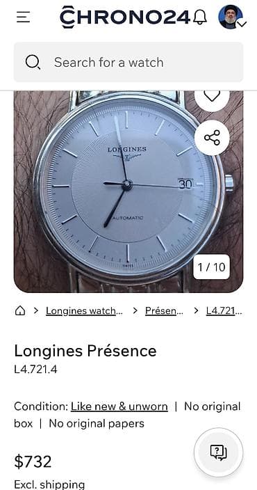 saatlar 2020: İşlənmiş, Qol saatı, Longiness, rəng - Gümüşü — 8