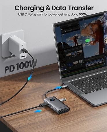 komp: 🔌 ORICO PW11-6P 6-in-1 USB-C Hub – Hər zaman, hər yerdə funksionallıq! — 2