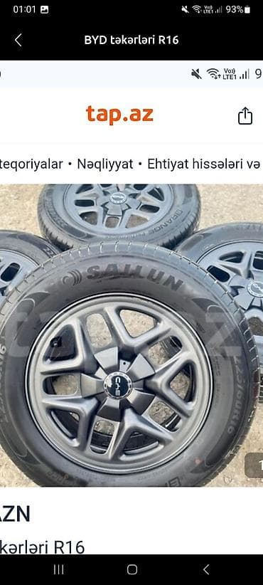 amg disk 16: Disk təkər 225 / 60 / R 16, 5 Boltlu — 1