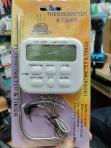 Termometr yeni model budilnikli zvanoklu qida termometri metbexde