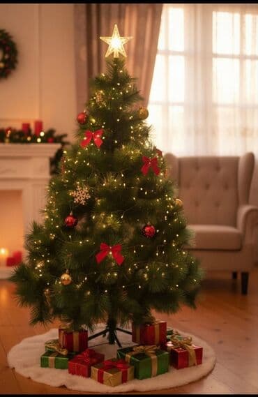 şar sekilleri: Yeni il ağacı – 1.50 m - Hündürlük: 1.50 sm (1.5 m) - Qiymət: 50 AZN — 1